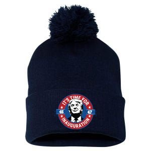 Donald Trump Inauguration Day 47th President Inauguration Day Pom Pom 12in Knit Beanie