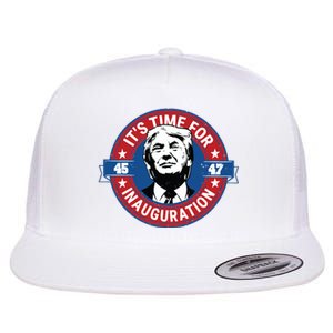 Donald Trump Inauguration Day 47th President Inauguration Day Flat Bill Trucker Hat