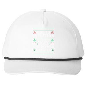 Due To Inflation This Is My Ugly Sweater For Christmas Xmas Cute Gift Snapback Five-Panel Rope Hat