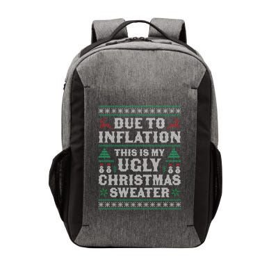 Due To Inflation This Is My Ugly Sweater For Christmas Xmas Cute Gift Vector Backpack