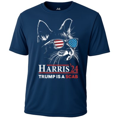 Donald Trump Is A Scab Vote Harris Cooling Performance Crew T-Shirt