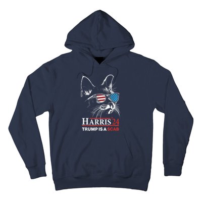 Donald Trump Is A Scab Vote Harris Hoodie