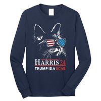 Donald Trump Is A Scab Vote Harris Long Sleeve Shirt