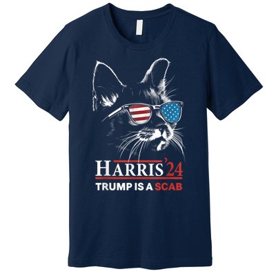 Donald Trump Is A Scab Vote Harris Premium T-Shirt