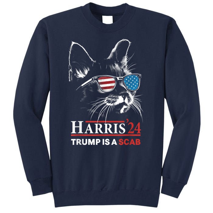 Donald Trump Is A Scab Vote Harris Tall Sweatshirt