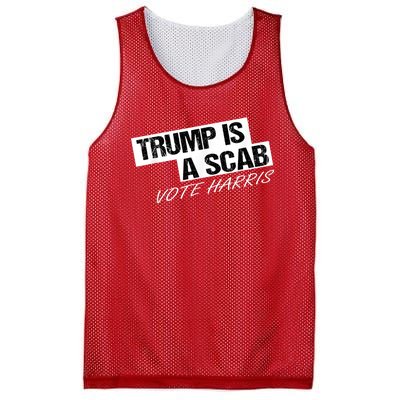 Donald Trump Is A Scab Vote Harris Mesh Reversible Basketball Jersey Tank