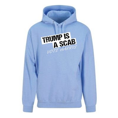 Donald Trump Is A Scab Vote Harris Unisex Surf Hoodie