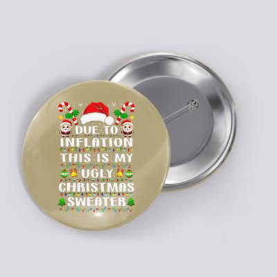 Due To Inflation Ugly Christmas Sweaters Family Xmas Pajamas Button