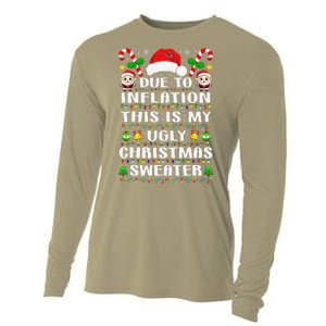 Due To Inflation Ugly Christmas Sweaters Family Xmas Pajamas Cooling Performance Long Sleeve Crew