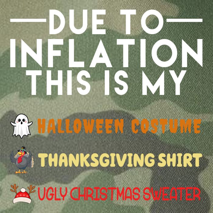 Due To Inflation This Is My Halloween Thanksgiving And Ugly Christmas Legacy Tie Dye Trucker Hat