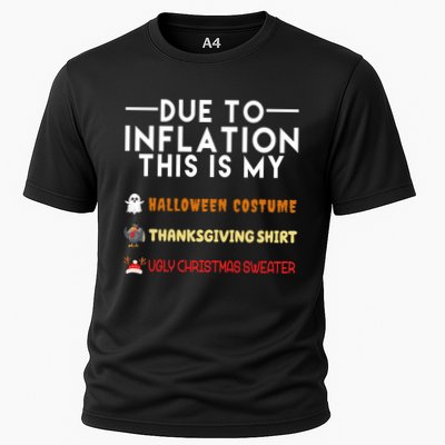 Due To Inflation This Is My Halloween Thanksgiving And Ugly Christmas Performance Shirt