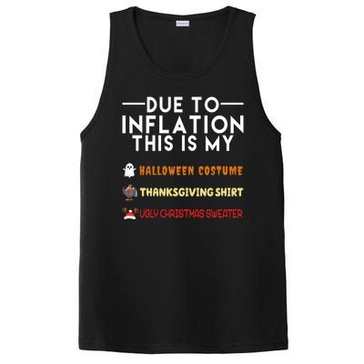 Due To Inflation This Is My Halloween Thanksgiving And Ugly Christmas PosiCharge Competitor Tank