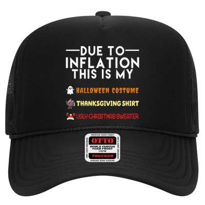 Due To Inflation This Is My Halloween Thanksgiving And Ugly Christmas Trucker Hat