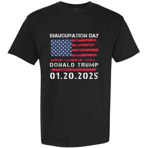 Donald Trump Inauguration Day 2025 47th President Usa Flag Garment-Dyed Heavyweight T-Shirt