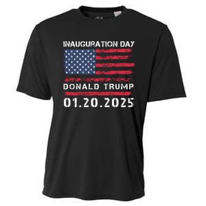 Donald Trump Inauguration Day 2025 47th President Usa Flag Cooling Performance Crew T-Shirt