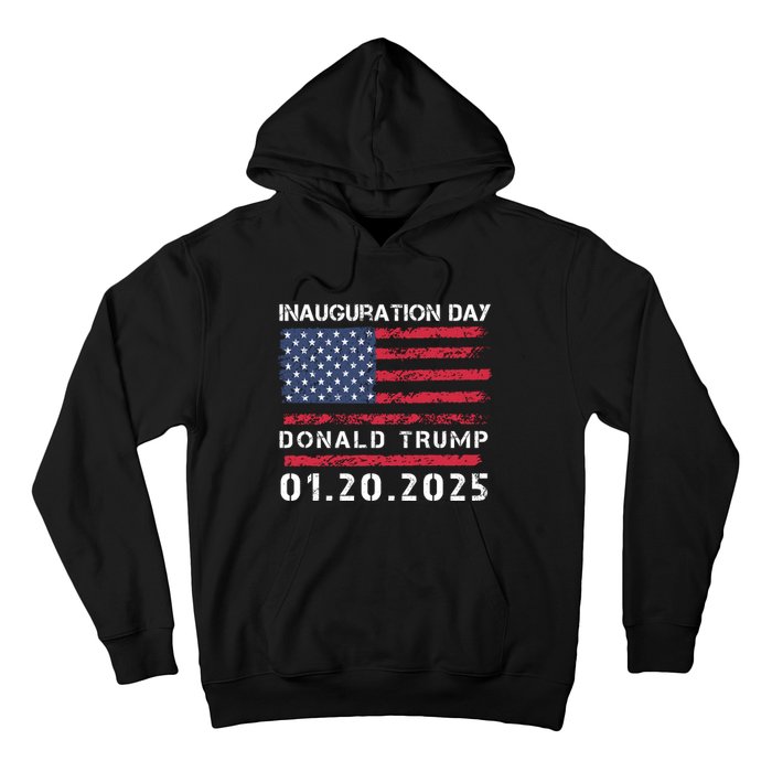 Donald Trump Inauguration Day 2025 47th President Usa Flag Hoodie