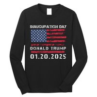 Donald Trump Inauguration Day 2025 47th President Usa Flag Long Sleeve Shirt