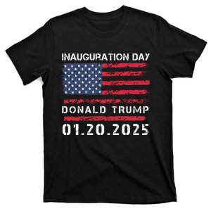 Donald Trump Inauguration Day 2025 47th President Usa Flag T-Shirt