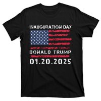 Donald Trump Inauguration Day 2025 47th President Usa Flag T-Shirt