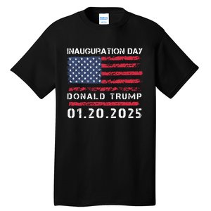 Donald Trump Inauguration Day 2025 47th President Usa Flag Tall T-Shirt