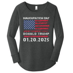 Donald Trump Inauguration Day 2025 47th President Usa Flag Women's Perfect Tri Tunic Long Sleeve Shirt