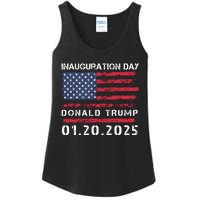 Donald Trump Inauguration Day 2025 47th President Usa Flag Ladies Essential Tank