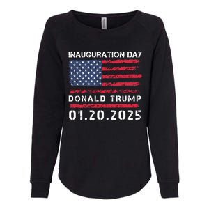 Donald Trump Inauguration Day 2025 47th President Usa Flag Womens California Wash Sweatshirt