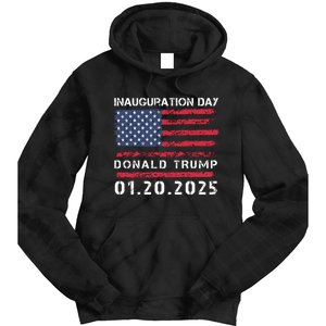 Donald Trump Inauguration Day 2025 47th President Usa Flag Tie Dye Hoodie