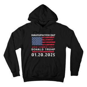 Donald Trump Inauguration Day 2025 47th President Usa Flag Tall Hoodie