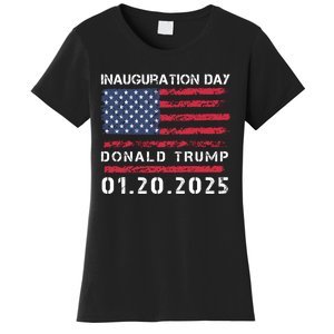 Donald Trump Inauguration Day 2025 47th President Usa Flag Women's T-Shirt