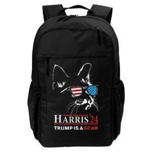 Donald Trump Is A Scab Vote Harris Valz Cat Lady Daily Commute Backpack