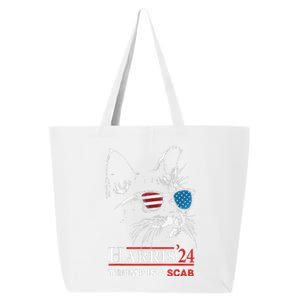 Donald Trump Is A Scab Vote Harris Valz Cat Lady 25L Jumbo Tote