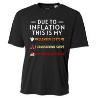 Due To Inflation This Is My Halloween Thanksgiving Xmas Cooling Performance Crew T-Shirt