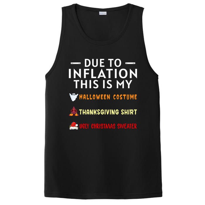 Due To Inflation This Is My Halloween Thanksgiving Xmas PosiCharge Competitor Tank