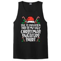 Due To Inflation Funny Christmas Sweater Xmas  PosiCharge Competitor Tank