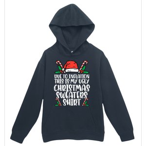 Due To Inflation Funny Christmas Sweater Xmas  Urban Pullover Hoodie