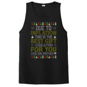 Due To Inflation This Is The Best Gift Love You Brother Ugly Christmas PosiCharge Competitor Tank