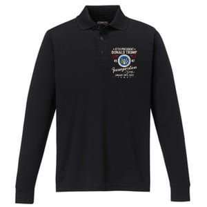 Donald Trump Inauguration Day 2025 47th Performance Long Sleeve Polo