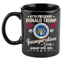 Donald Trump Inauguration Day 2025 47th 11oz C Handle Ceramic Mug