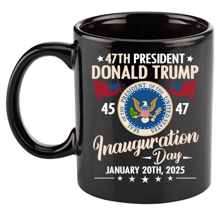 Donald Trump Inauguration Day 2025 47th 11oz C Handle Ceramic Mug