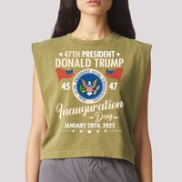 Donald Trump Inauguration Day 2025 47th Garment-Dyed Women's Muscle Tee