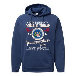 Donald Trump Inauguration Day 2025 47th Performance Fleece Hoodie