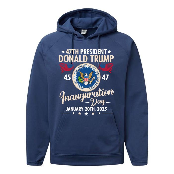 Donald Trump Inauguration Day 2025 47th Performance Fleece Hoodie