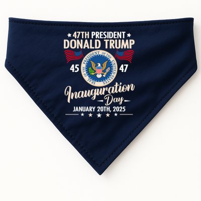 Donald Trump Inauguration Day 2025 47th USA-Made Doggie Bandana