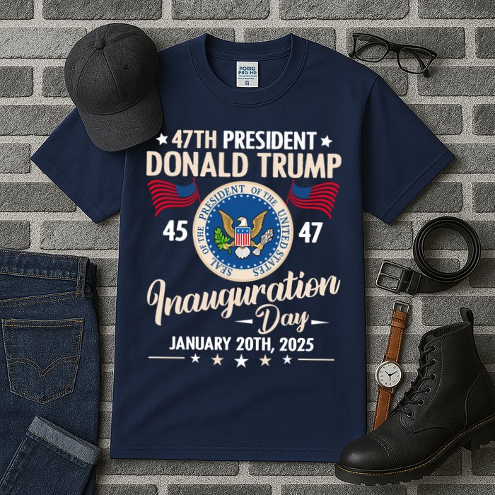 Donald Trump Inauguration Day 2025 47th Tall T-Shirt