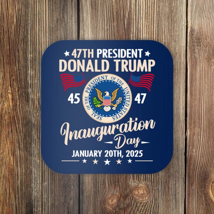 Donald Trump Inauguration Day 2025 47th Coaster