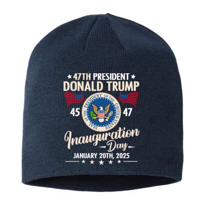 Donald Trump Inauguration Day 2025 47th Sustainable Beanie