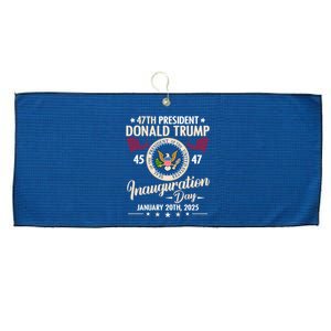 Donald Trump Inauguration Day 2025 47th Large Microfiber Waffle Golf Towel