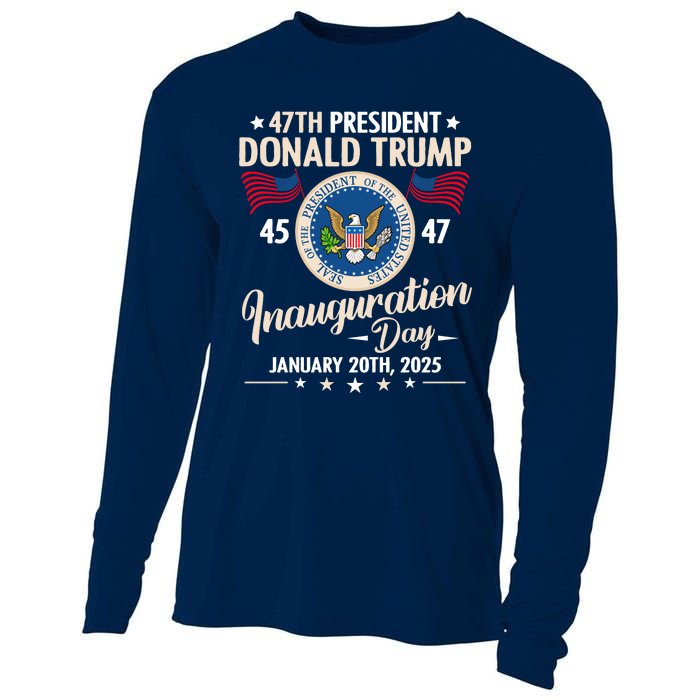 Donald Trump Inauguration Day 2025 47th Cooling Performance Long Sleeve Crew