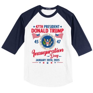 Donald Trump Inauguration Day 2025 47th Baseball Sleeve Shirt